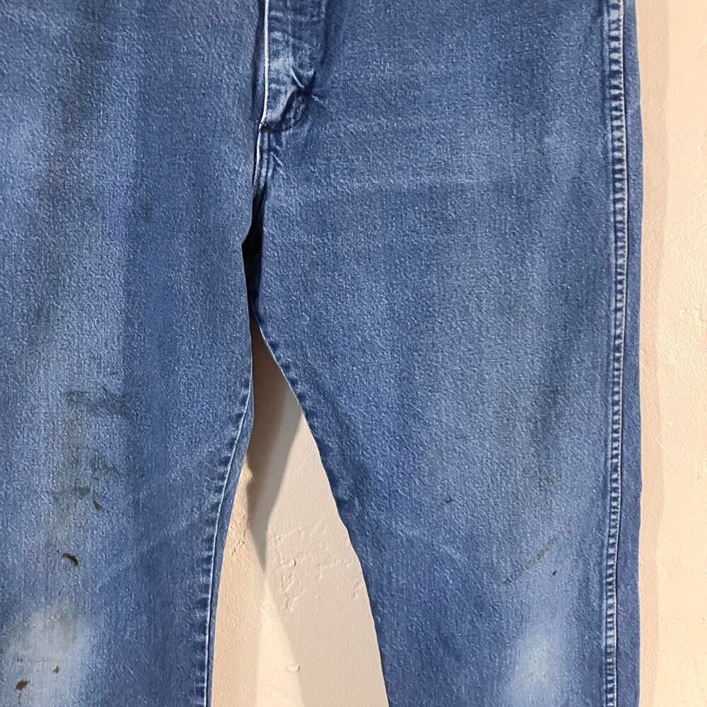 Vintage 80s Wrangler Distressed Western Cowboy Denim‎ Jeans - Picture 2 of 7
